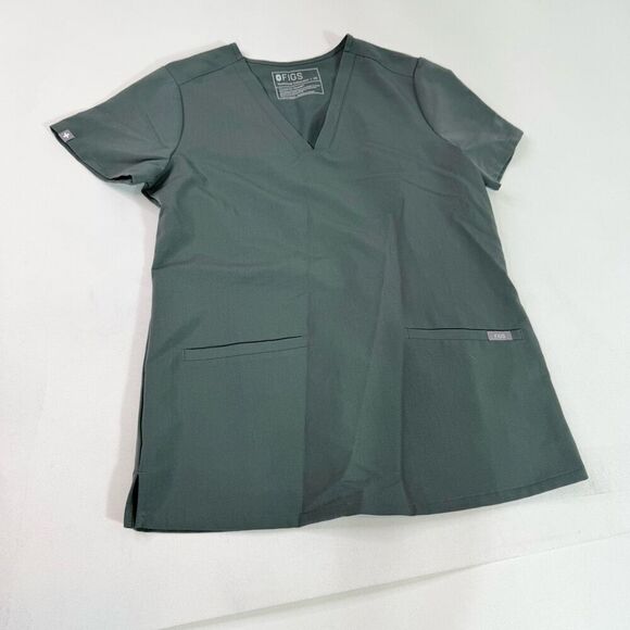 Figs Casma Crub Top Womens XS Green Sage Technical Collection Shirt - Picture 1 of 7